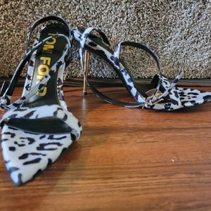 Tom Ford Animal Print Padlock Stiletto Sandals